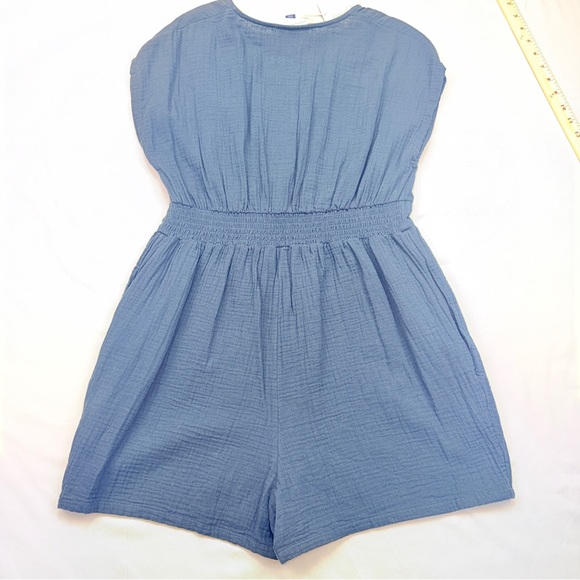 Universal Thread Slate Blue Romper - Picture 2 of 9